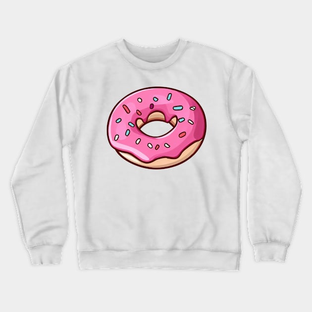Donut Shirt Crewneck Sweatshirt by Weird Lines